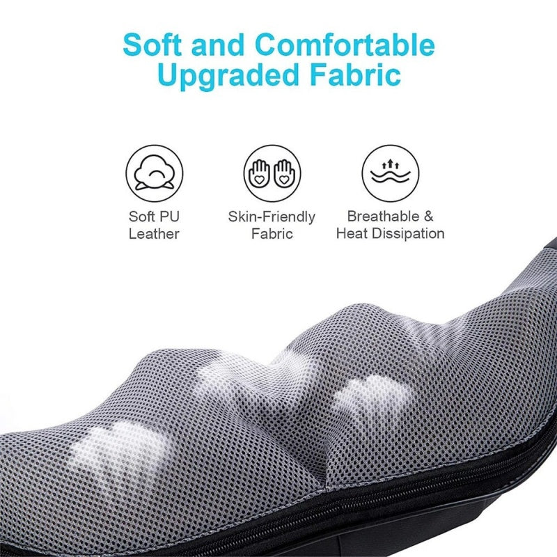 Electric Neck & Shoulder Massage Shawl Heated 8-Heads Back Pounding Massager